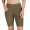 Leggings 1/2 Radlerhose kurz gemusterter Stoff Khaki M/L