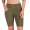 Leggings 1/2 Radlerhose kurz gemusterter Stoff Khaki M/L