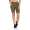 Leggings 1/2 Radlerhose kurz gemusterter Stoff Khaki M/L