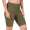 Leggings 1/2 Radlerhose kurz gemusterter Stoff Khaki M/L