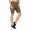 Leggings 1/2 Radlerhose kurz gemusterter Stoff Khaki M/L