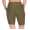 Leggings 1/2 Radlerhose kurz gemusterter Stoff Khaki M/L