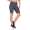 Leggings 1/2 Radlerhose kurz gemusterter Stoff Grau XS/S