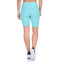 Leggings 1/2 Radlerhose kurz gemusterter Stoff Grün XS/S