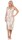 Damen Negligé Nachtwäsche Nachtkleid Dessous Satin;  Beige/L