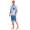 Herren Pyjama Short und T-Shirt Schlaf-Anzug; Grüngrau XXL/54