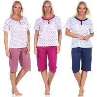 Damen Pyjama 2 teiliger Sommer Schlafanzug; S M L XL XXL