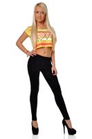 Damen Basic Leggings,  Schwarz/M/38
