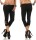 Damen 3/4 Leggings Leggins kurz mit Strass Gr. S/36 , M/38 Schwarz S/36