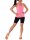 Damen Sport Fitness Leggings Slim; Schwarz 1/2 2XL