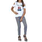 Mädchen Kinder Leggings gemustert in Baumwolle