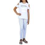 Mädchen Kinder Leggings gemustert in Baumwolle
