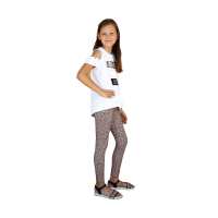 Mädchen Kinder Leggings gemustert in Baumwolle; Muster-1 140/146