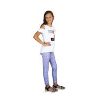 Mädchen Kinder Leggings gemustert in Baumwolle; Muster-2 152/158