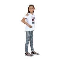 Mädchen Kinder Leggings gemustert in Baumwolle; Muster-5 104/110