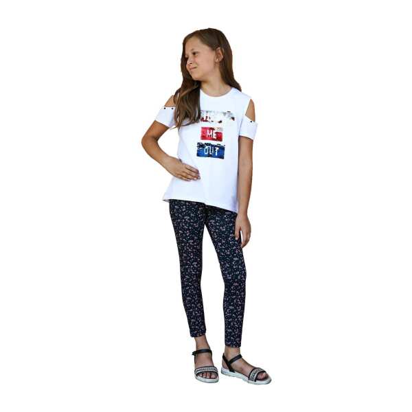 Mädchen Kinder Leggings gemustert in Baumwolle; Muster-7 92/98