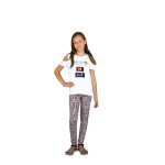 Mädchen Kinder Leggings gemustert in Baumwolle; Muster-9 116/122