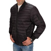 Herren Sportjacke Übergangsjacke Sweatjacke Steppjacke Jacke Bomberjacke Schwarz XL