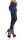 Damen Leggings Jeggings Denim-Look Hoher Bund Blau-1 S/M/L