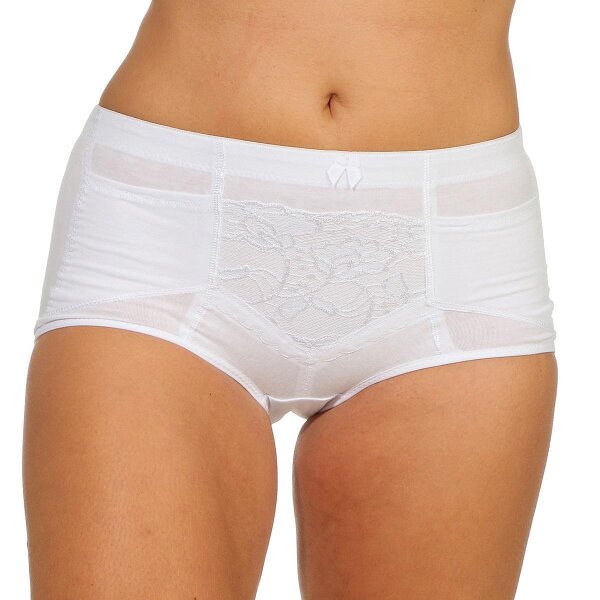 Damen Unterhose Mieder Slip; Weiß XL/42