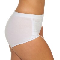 Damen Unterhose Mieder Slip; Weiß XL/42