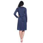 Damen Nachtkleid Nachthemd Sleepshirt mit Knopfleiste;