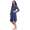 Damen Nachtkleid Nachthemd Sleepshirt mit Knopfleiste;