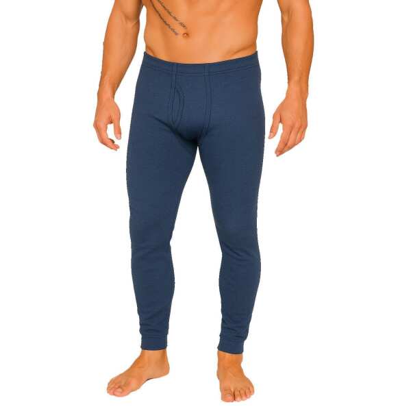 Herren Unterhose Thermo Funktionsunterhose lange Unterhosen; Jeansblau/2XL
