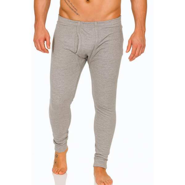 Herren Unterhose Thermo Funktionsunterhose lange Unterhosen; Grau/XL