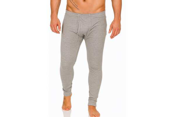 Herren Unterhose Thermo Funktionsunterhose lange Unterhosen; Grau/2XL