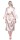 Damen Kimono Morgenmantel Nachtmantel Satinrobe mit Spitze; Beige/S/36