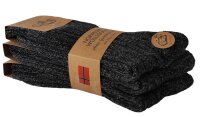 3 Paar Norweger Wollsocken Wintersocken, Plüschsohle...