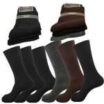 3 Paar Socken in klassischer Form  Freizeit Anzug Business;