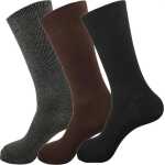 3 Paar Socken in klassischer Form  Freizeit Anzug Business;