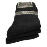 3 Paar Socken in klassischer Form  Freizeit Anzug Business; 43-46 Schwarz