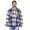 Herren Holzfäller Hemd Thermohemd Sweatshirt Fleece Kariert Jacke, Gr. Grafit-Weiß/M