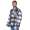 Herren Holzfäller Hemd Thermohemd Sweatshirt Fleece Kariert Jacke, Gr. Grafit-Weiß/M