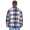 Herren Holzfäller Hemd Thermohemd Sweatshirt Fleece Kariert Jacke, Gr. Grafit-Weiß/M