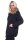 Damen Winterjacke Fellimitat Langarm Jacke Outerwear; Schwarz 32