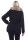 Damen Winterjacke Fellimitat Langarm Jacke Outerwear; Schwarz 32