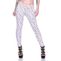 Damen Weihnachts Leggings Stretch Jeggings Skinny Leggins...