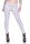 Damen Weihnachts Leggings Stretch Jeggings Skinny Leggins Tregging Weiß L/40