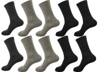 Herren Business Socken Baumwolle ohne Gummi; 10 Paar...