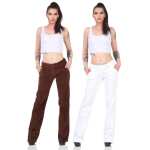 Damen Cordhose Hosen Hüfthose Vintage Baggy Schlaghose Weites Bein Bootcut