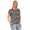 Damen Oberteil T-Shirt Gestreift Shirt Kurzarm Rundhals Sommer;  Muster 9 M