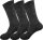 3 Paar Wintersocken Woll-Socken Strick, Anthrazit/43-46