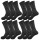 Wintersocken mit Schafwoll-socken Strick; 12 Paar Anthrazit 39-42