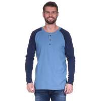 Herren Oversize-Schnitt Langarm Shirt Baumwolle...