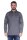 Herren Polo Shirt Langarm Longsleeve mit Brusttaschen; Dunkelgrau 2XL