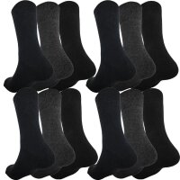 12 Paar Herren Wintersocken Innenfrottee Socken 12 Paar 43-46